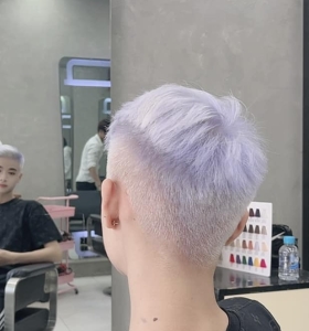 Cắt xả tạo kiểu tóc nam   