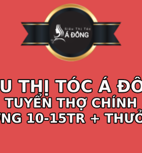 Tuyển Thợ Salon lương 10-15tr | Siêu Thị Tóc Á Đông