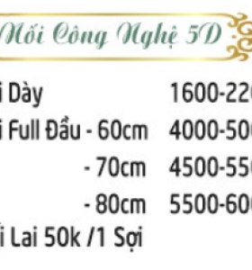 Bảng giá tóc nối cập nhật mới 2025 - Siêu thị tóc Á Đông